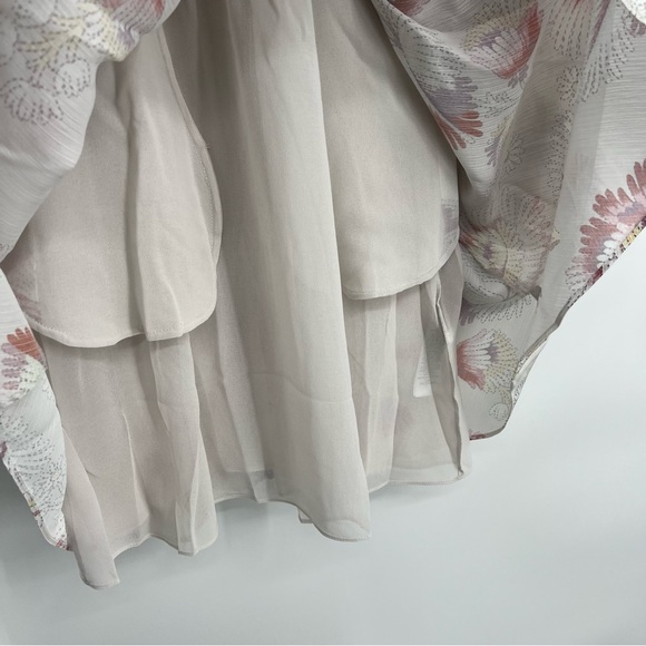 Ted Baker Dinnaa Floral Print Mini Dress Ivory 2 - Picture 6 of 10